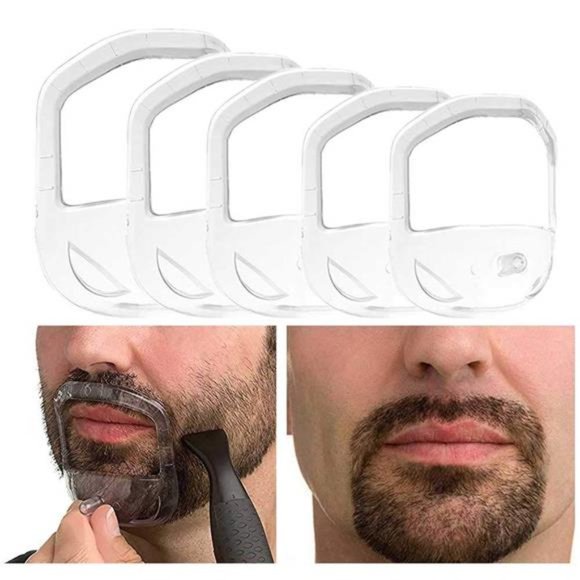 Beard Shaper Goatee Mustache Grooming Tool Face Hair Styling Template for Man - Picture 1 of 7